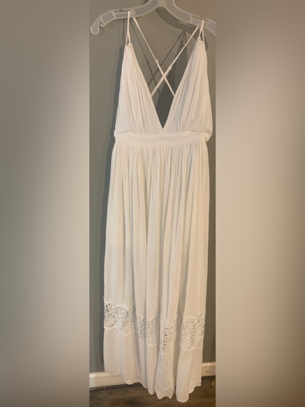 Women's White Pleated Maxi Skirt by Dress Day